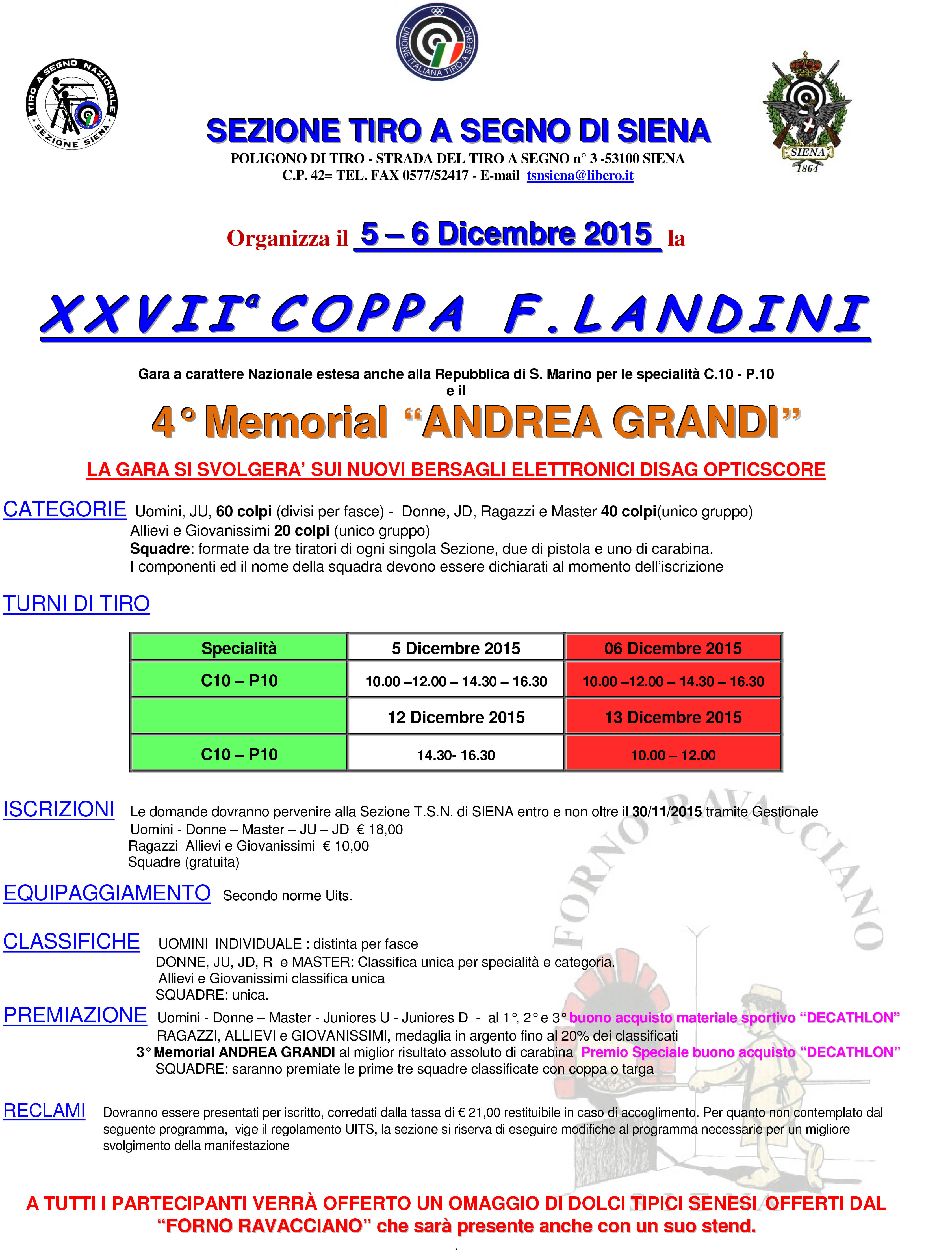 Microsoft Word - XXVII_Coppa_LANDINI_-_2015 modifica del 02-11-1